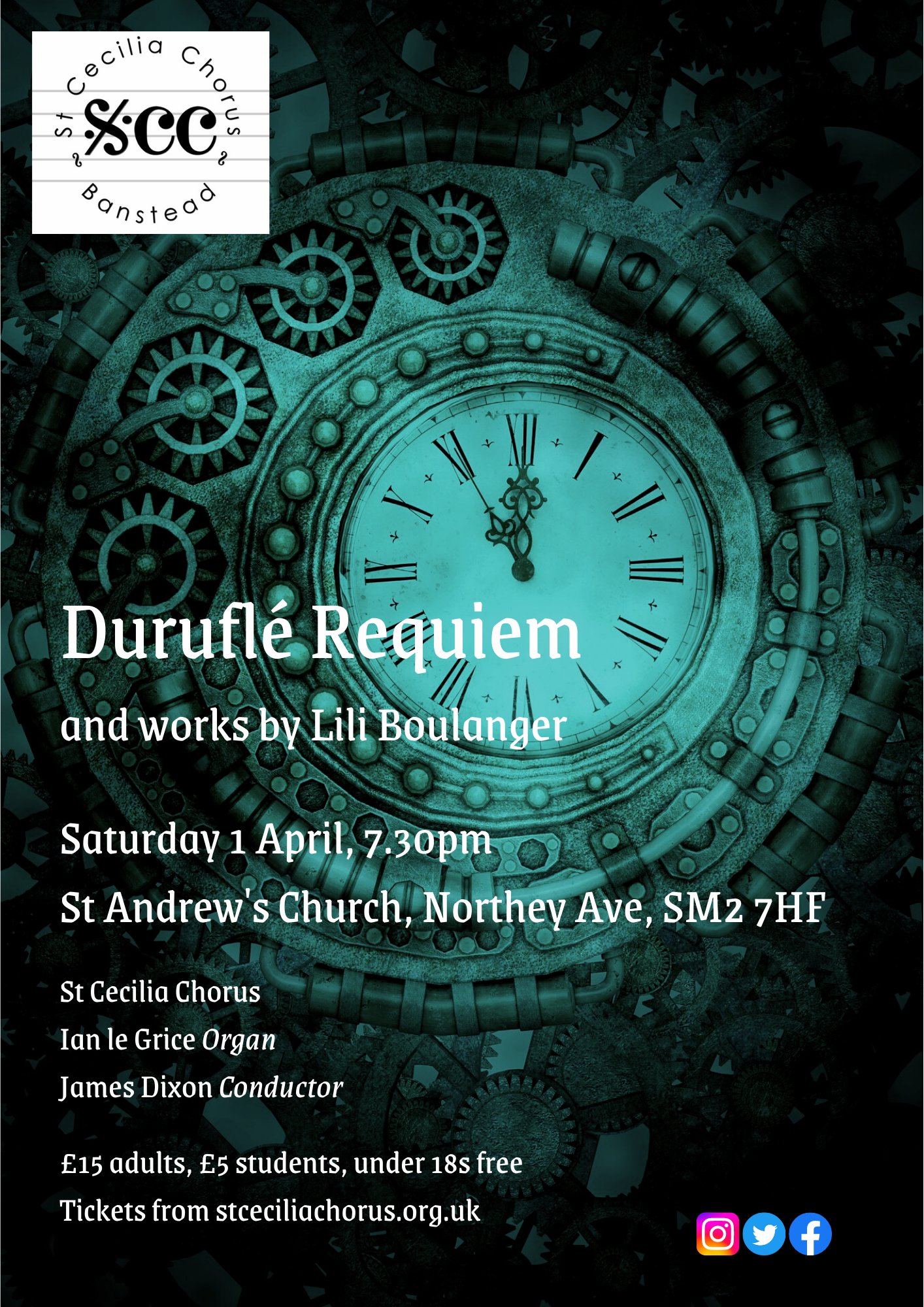 Concert - Durufle Requiem & works by Lili Boulanger