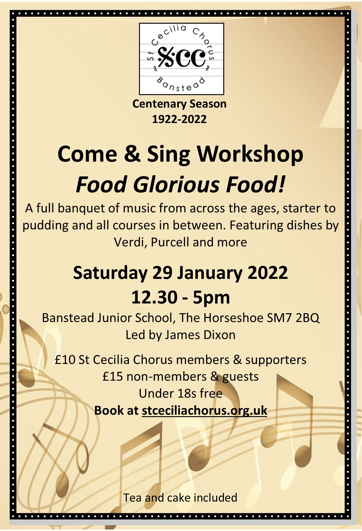 Come and sing workshop - Food Glorious Food!